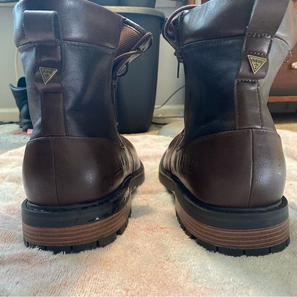 Mens guess leather boots size 12 - Picture 6 of 8